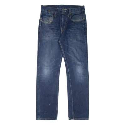 LEVI'S Red Patch Mens Jeans Blue Regular Straight Stone Wash W32 L32