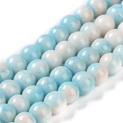 Baking Paint Glass Bead Strands