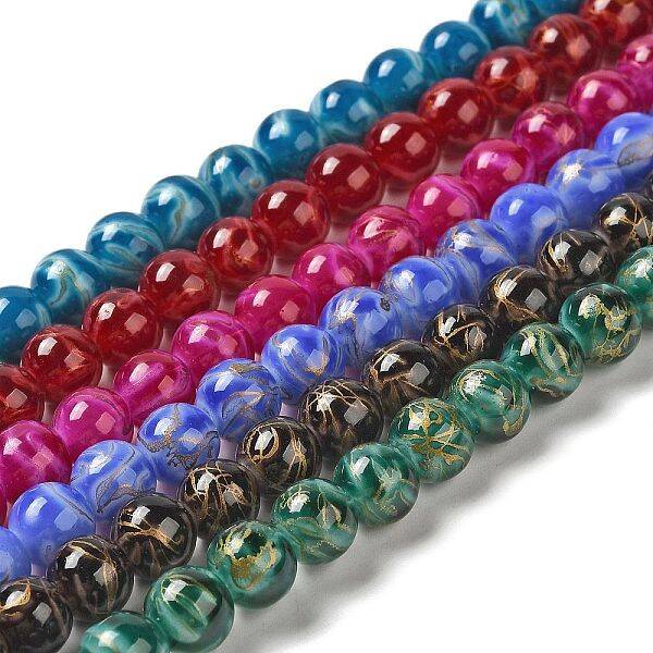 Baking Painted Glass Bead Strands
