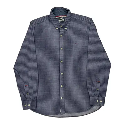 Tommy Hilfiger Fitted Shirt - Medium Blue Cotton