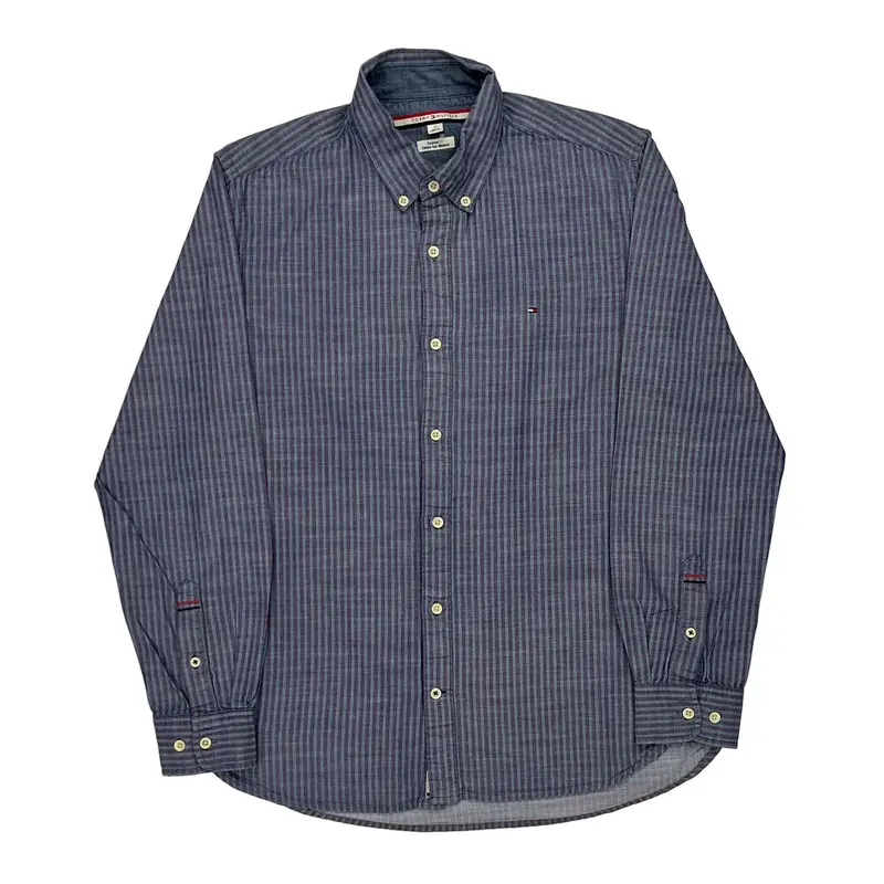 Tommy Hilfiger Fitted Shirt - Medium Blue Cotton