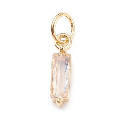 304 Stainless Steel Cubic Zirconia Pendants