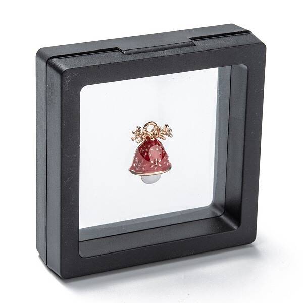 Square Transparent PE Thin Film Suspension Jewelry Display Stands