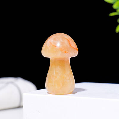 Natural Yellow Aventurine Mushromm Statue