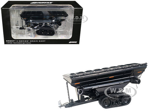 Brent V1300 Grain Cart with Tracks Black Metallic 1/64 Diecast Model by SpecCast