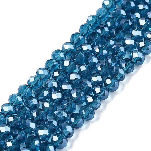 Electroplate Glass Beads Strands