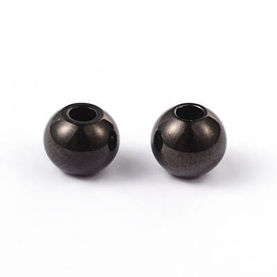 Round 304 Stainless Steel Spacer Beads