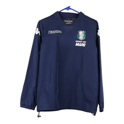 Age 14 U.S Sassuolo Kappa Football Windbreaker - XL Navy Polyester