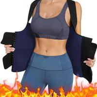 Women's Sauna Suit Sweat Vest 3in1 Tummy Control Body Relieve Shoulder Pain Sexy Basic Fabric Stretchy Adjustable Hook Waist ...