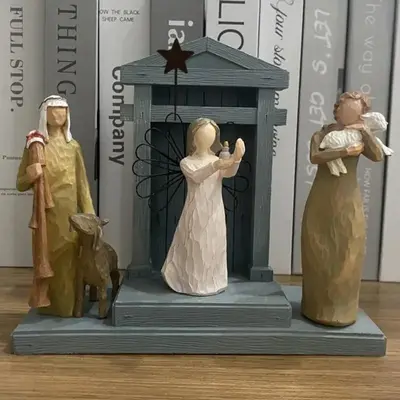 1 Set Figure Decoration Craft, Abstract Nun Goat Resin Ornament, Modern Decoration Figurine for Living Room, Bedroom, Office ...