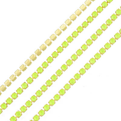 Brass Rhinestone Strass Chains