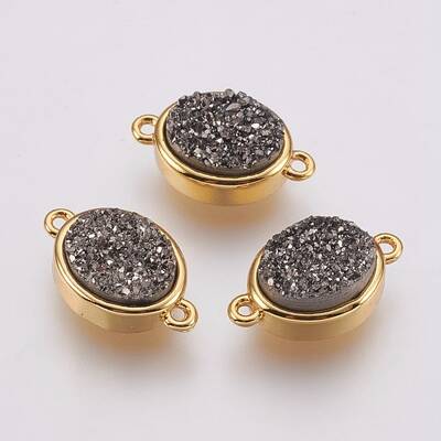Druzy Resin Links connectors