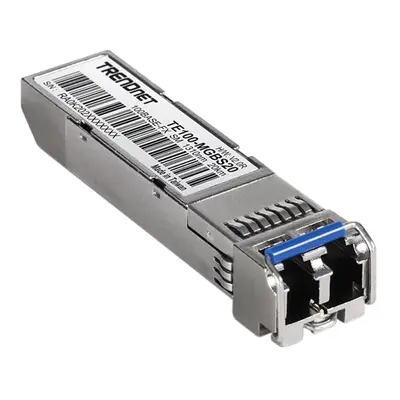 TRENDnet TE100-MGBS20 | SFP to RJ45 100Base-FX Single-Mode Fiber 20km 1310nm LC Connector SFP Transceiver Module