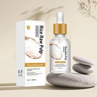Rice Raw Pulp Serum for Face, Rice Extract Essence Helps Fine Lines Correcting, Firm and Hydrate Skin, Moisturizing Essence, ...