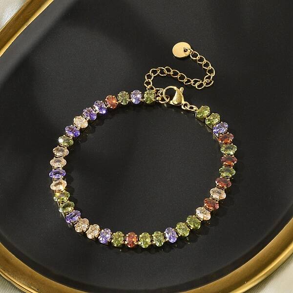 304 Stainless Steel Oval Link Chain Bracelets for Women