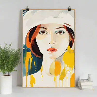 Bold and Beautiful - Vibrant Woman Portrait