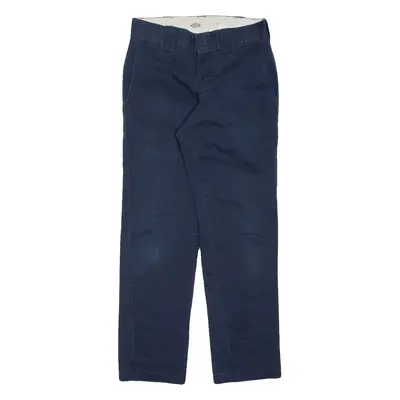 DICKIES Chino Mens Trousers Blue Slim Tapered W26 L28