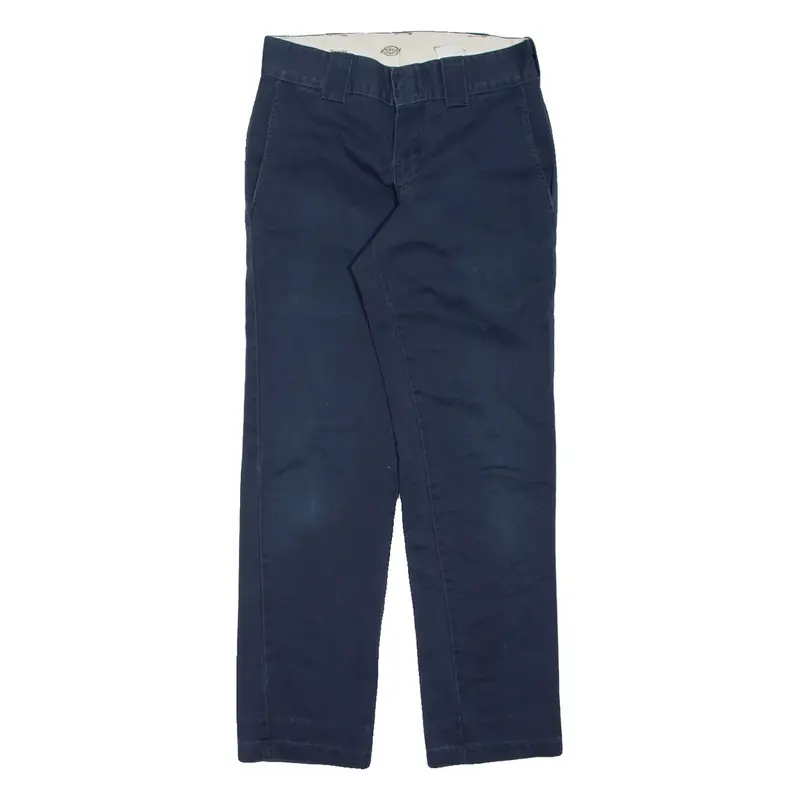 DICKIES Chino Mens Trousers Blue Slim Tapered W26 L28