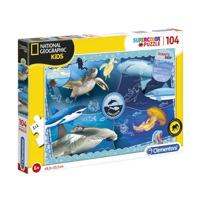 Clementoni, National Geographic Kids, Ocean Explorer, Puzzle, Unisex, 6+ years, 104