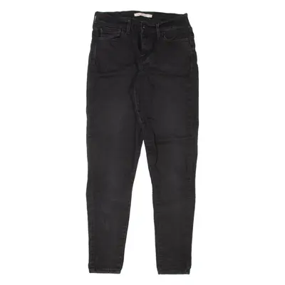 LEVI'S 710 Womens Jeans Black Slim Skinny Denim W28 L30