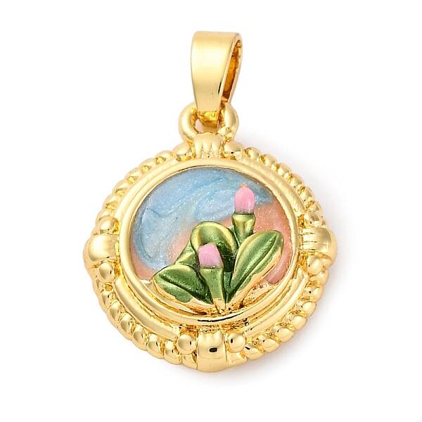 Brass Enamel Pendants