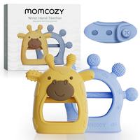 Momcozy Baby Teether Toys Baby Teething Toys|Infant Teether|Baby Teething Relief Food Grade Silicone Teether Baby Toys Baby T...