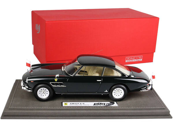 Ferrari 330 GT 22 Series Pace Car Black 24 Hours of Le Mans (1966) with DISPLAY CASE Limited Edition to 199 pieces Worldwide ...