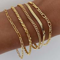 Dearmay Bracelets for Women Waterproof, Cute Tennis Cubic Beaded Link Paperclip Dainty  Stackable Cuban Link Chain Bracelet P...