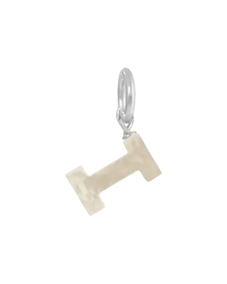 MOP Letter Charm | Metal Color: Silver | Letter: I