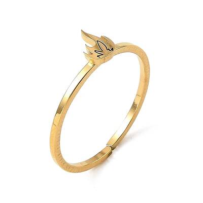 304 Stainless Steel Adjustable Open Cuff Rings