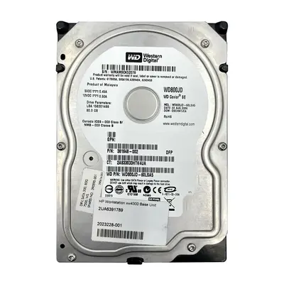 WD800JD-60LSA5 Western Digital Caviar SE 80GB 7200RPM SATA 1.5Gb/s 8MB Cache 3.5-Inch Hard Drive