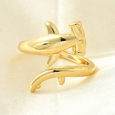 Whale Brass Cuff Rings for Women