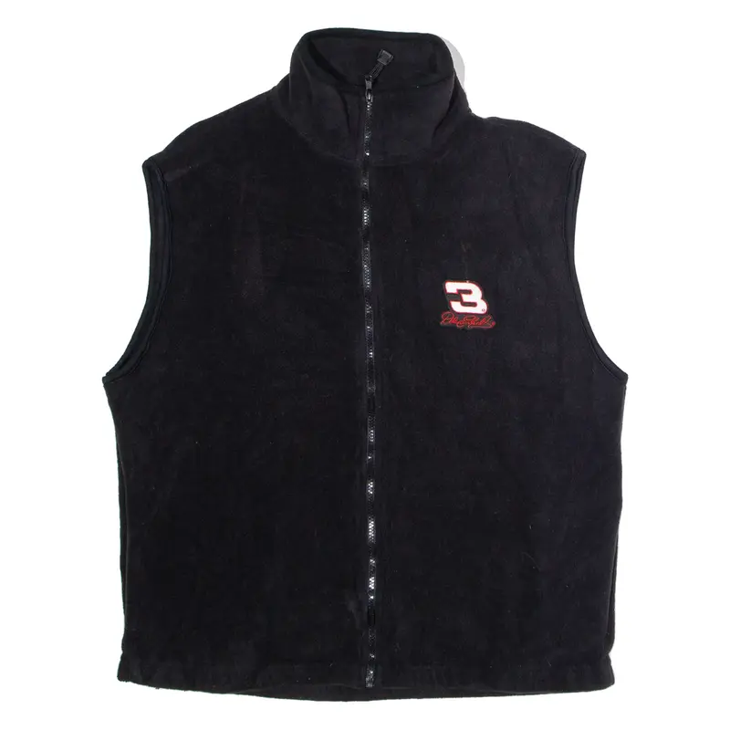 COMPETITOR'S VIEW Dale Earnhardt Sr #3 NASCAR Mens Fleece Gilet Black 90s USA L