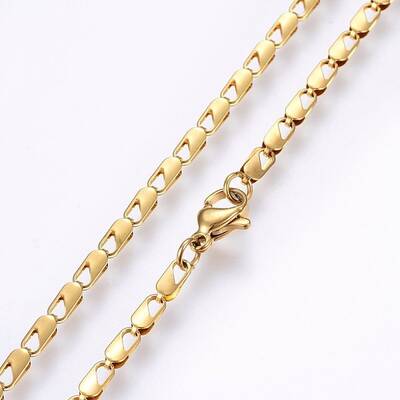 304 Stainless Steel Sheet Chain Necklaces