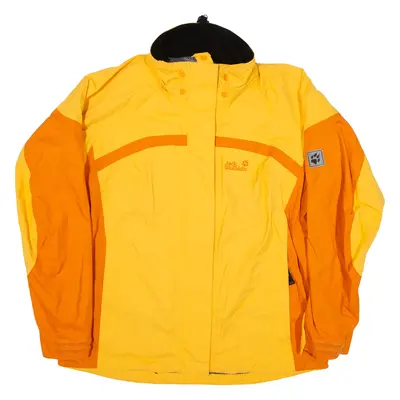 JACK WOLFSKIN Texapore Rain Coat Orange Womens UK 14