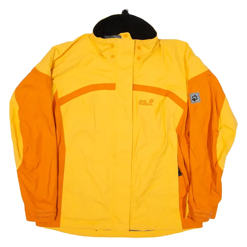 JACK WOLFSKIN Texapore Rain Coat Orange Womens UK 14