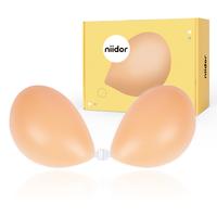 Niidor Adhesive Bra Strapless Sticky Invisible Silicone Bra for Backless Dress with breath Covers, Comfort Gift for her, girl...