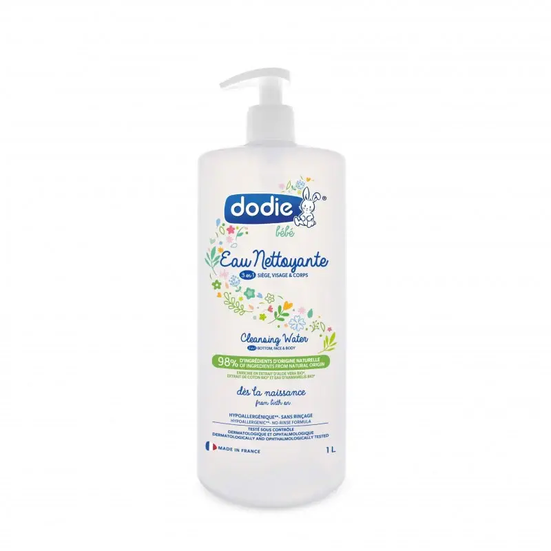 Dodie Cleansing water 3 in 1 From birth 1l