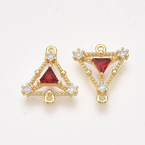 Brass Cubic Zirconia Links