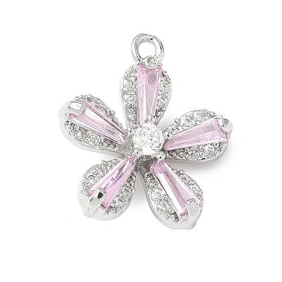 Brass Micro Pave Cubic Zirconia Pendants