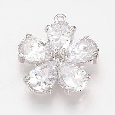 Brass Cubic Zirconia Pendants