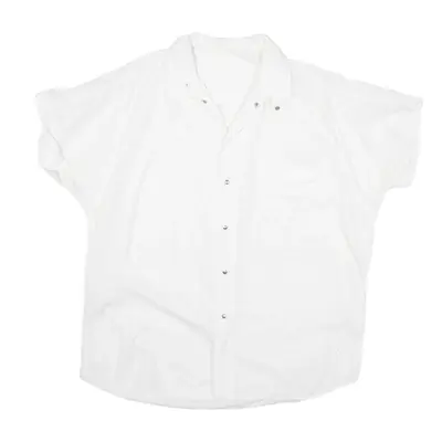 CARRERA Plain Shirt White Short Sleeve Womens XL