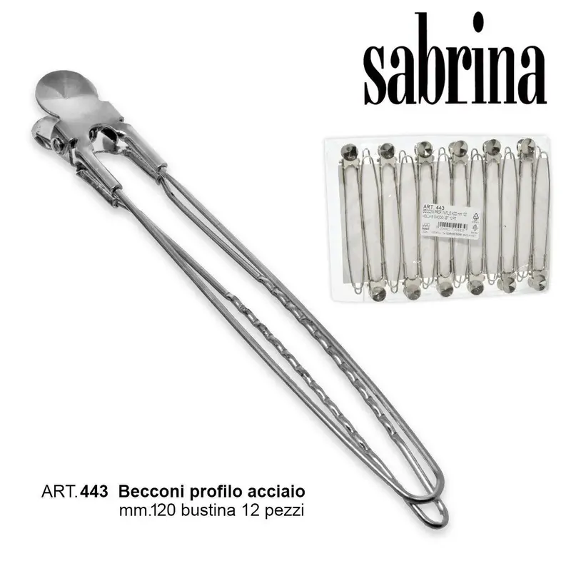 Sabrina becconi in 120 mm wire, 12 pieces