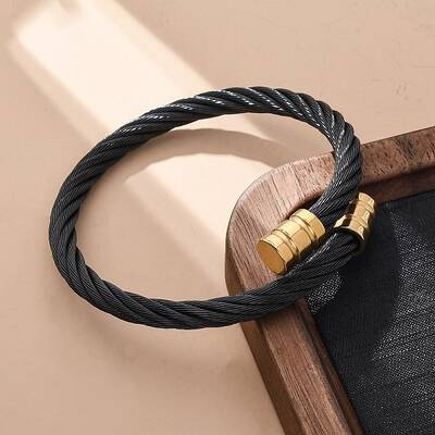 304 Stainless Steel Torque Bangles for Women