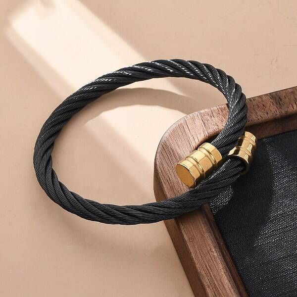 304 Stainless Steel Torque Bangles for Women