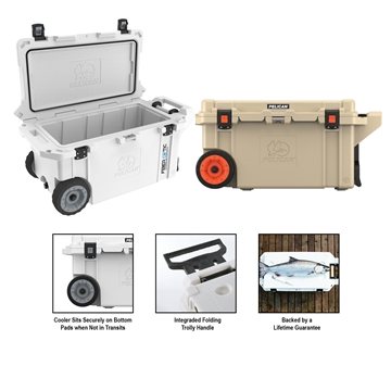 1 Promotional Pelican 80qt Wheeled Cooler - 8-Day Ice Retention