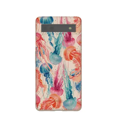 Seashell Jellyfish Google Pixel 6a Case