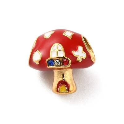 Ion Plating(IP) 304 Stainless Steel Enamel European Beads