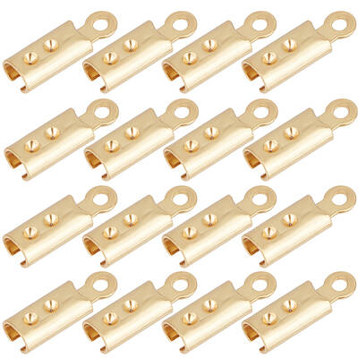 180Pcs 304 Stainless Steel Folding Crimp Ends