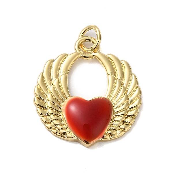 Rack Plating Brass Enamel Pendants
